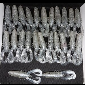 (24)6th Sense Stroker Craws 4.0" Exclusive Color Shad Glimmer New